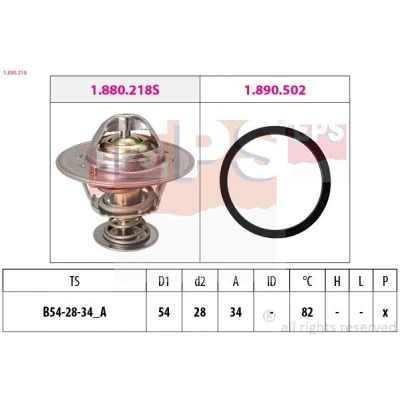 Billede af EPS 1.880.218 Termostat 82 54 Made in Italy OE Equivalent med pakning FIAT: Tempra Sedan