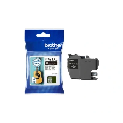 Billede af Brother LC421XLBK sort blækpatron 500 sider original