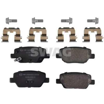Billede af SWAG 33 10 1783 Bremseklodser bagaksel med akustisk advarsel for slid befæstelsesmateriale FIAT: Tipo Stationcar