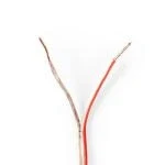 Billede af Højtaler Kabel 2x 0.75 mm² CCA 15.0 m Runde PVC Gennemsigtig Folie