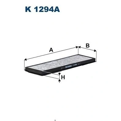 Billede af FILTRON K 1294A Kabinefilter Aktivkulfilter 377 123 20