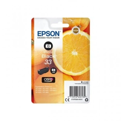 Billede af Epson 33 Photo Black Standard Original Blækpatron
