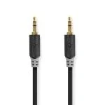 Billede af Stereo Audio kabel 3.5 mm Hanstik Guldplateret 10.0 m Runde Anthracite Window Box