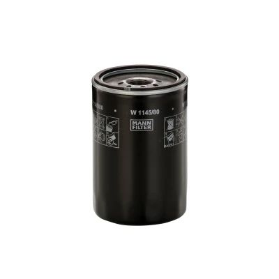 Billede af MANN filter W 1145/80 Oliefilter 1 12 UNF 2B med en returløbs stop ventil Påskruet