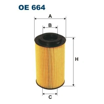 Billede af FILTRON OE 664 Oliefilter Filterindsats PORSCHE: Boxster, Cayenne, 911 Cabriolet