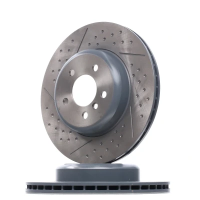 Billede af FEBI BILSTEIN 105725 Bremseskiver bagaksel 345 24 5 120 slidset/perforeret, indvendigt ventileret coatet højkarboniseret BMW: 4 Coupe, 3 Touring