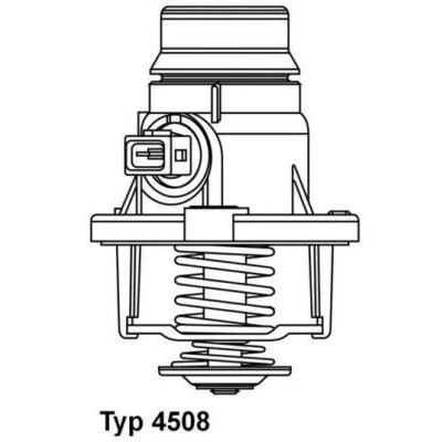 Billede af WAHLER 4508.101D Termostat 101 med pakning BMW: X5, 6 Coupe, 5 Sedan