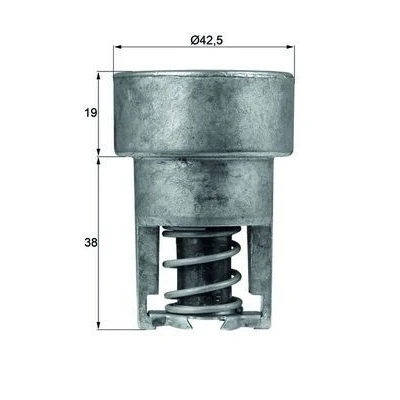 Billede af MAHLE ORIGINAL TX 98 82 Termostat 42,5 uden pakning RENAULT: Super 5 Hatchback, 16, 4 Stationcar, VOLVO: 340 360 Sedan