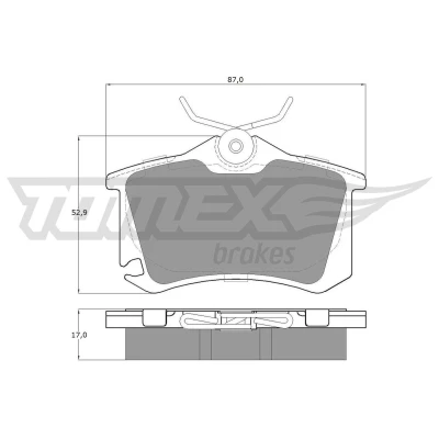 Billede af TOMEX brakes TX 15 22 Bremseklodser bagaksel Forberedt til slidindikator VOLKSWAGEN: Golf 5, AUDI: A2, SEAT: Toledo 3