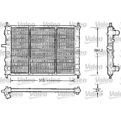 Billede af VALEO 732504 Radiator Kobber 555 394 24 FIAT: Multipla