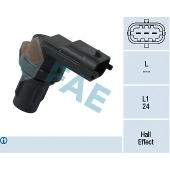 Billede af FAE 79348 Sensoren Hall princip HYUNDAI: i10 I, Getz, i20 I Hatchback, KIA: RIO 3, Picanto cee‘d Hatchback