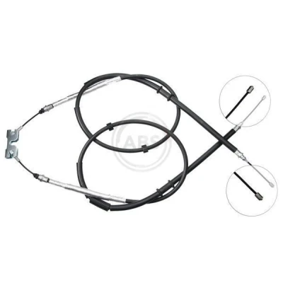 Billede af A.B.S. K10015 Håndbremsekabel 1477, 1462 Tromlebremse til venstre /højrestyring OPEL: Corsa D Hatchback