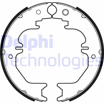 Billede af DELPHI LS2132 Bremsebakker 230 45 TOYOTA: Land Cruiser 80