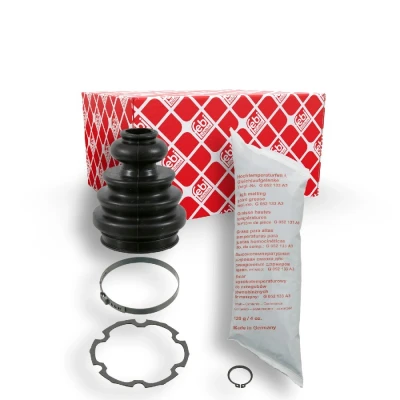 Billede af FEBI BILSTEIN 08018 Drivakselmanchet foraksel, gearkasse monteret Gummi VOLKSWAGEN: TRANSPORTER 4 Bus