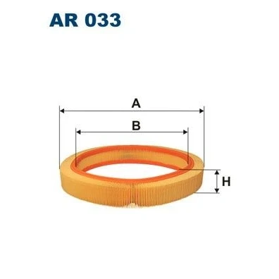 Billede af FILTRON AR 033 Luftfilter 59 370 Filterindsats MERCEDES BENZ: W124 Sedan, Coupe, 190