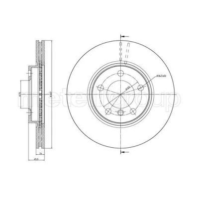 Billede af Bremseskive METELLI 23 1380C