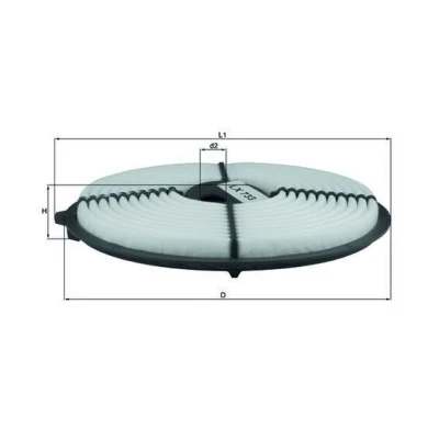 Billede af MAHLE ORIGINAL LX 733 Luftfilter 40,0 256,0 263,5 Filterindsats TOYOTA: Corolla VII Sedan, VI Stationcar, Liftback