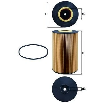 Billede af MAHLE ORIGINAL OX 426D Oliefilter Filterindsats