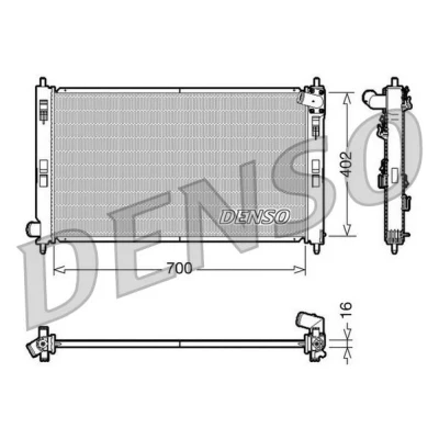 Billede af DENSO DRM45023 Radiator Aluminium 700 402 16