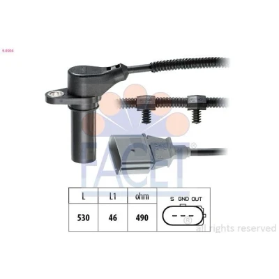 Billede af FACET 9.0504 Impulsensor Made in Italy OE Equivalent VOLKSWAGEN: Golf 4, 4 Variant, Transporter 5, AUDI: A3 Hatchback