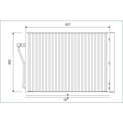 Billede af VALEO 812879 Kondensator med tørrer 15 14 Aluminium 492