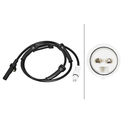 Billede af HELLA 6PU 358 217 031 ABS Sensor Hall princip 2 845 OPEL: Vivaro A Combi, RENAULT: TRAFIC Bus