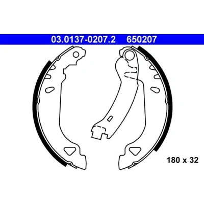 Billede af ATE 03.0137 0207.2 Bremsebakker 180 32 med arm FIAT: Punto I Hatchback