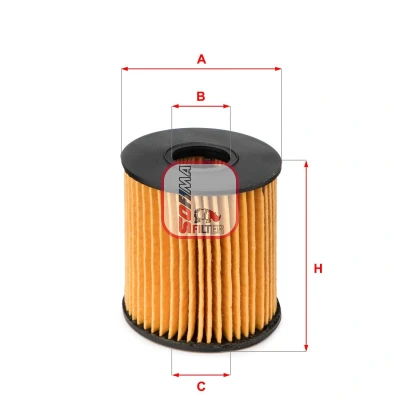 Billede af SOFIMA S 5060 PE Oliefilter Filterindsats PEUGEOT: 208 I Hatchback, 308 SW 2, 206 CITROËN: C3 II, III, C4 II Hatchback