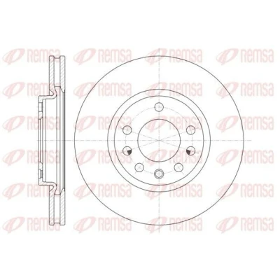 Billede af REMSA 61318.10 Bremseskiver foraksel 278, 278 26 5 ventileret OPEL: Corsa D Hatchback