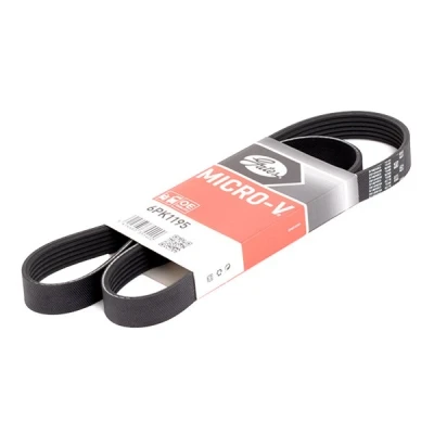 Billede af GATES 6PK1195 Kileribberem 1195 6 Polyester, EPDM (ethyl propylen dien gummi) FleetRunner Micro V RENAULT: GRAND SCENIC 4, CLIO IV Grandtour