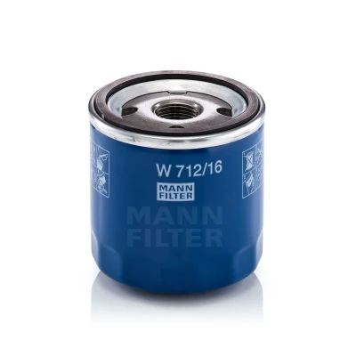Billede af MANN filter W 712/16 Oliefilter M 20 X 1.5 med en returløbs stop ventil Påskruet FIAT: Panda II Hatchback, Punto Stilo Hatchback