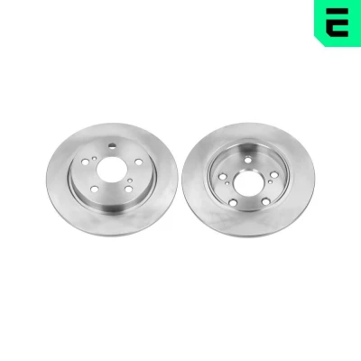 Billede af OPTIMAL BS 8568C Bremseskiver bagaksel 270 10 5/7 fuldstændigt coatet TOYOTA: Auris Hatchback, Stationcar, Corolla X Sedan