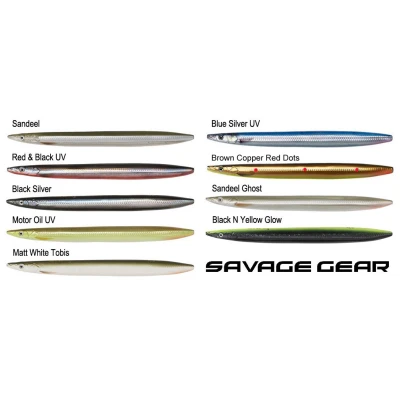 Billede af Savage Gear Line Thru Sandeel 15 gr. Blue Silver UV