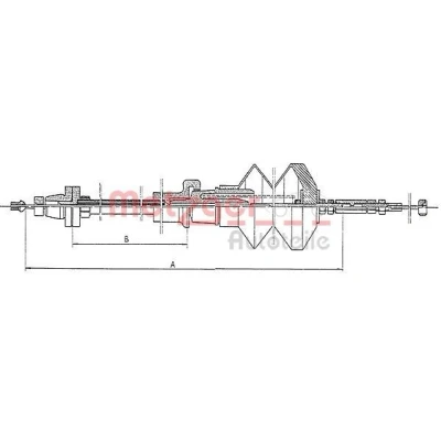 Billede af METZGER 1903.5 Gaskabel COFLE