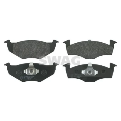 Billede af SWAG 30 91 6044 Bremseklodser foraksel Ekskl. slidadvarselskontakt med stempelklips SKODA: Fabia 2, 1 Combi, I Hatchback