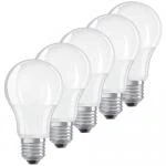 Billede af LEDAVANCE LED Standardpære 8,5W/827 E27, (806 lumen), ikke dæmpbar, mat, 5 stk. pakning