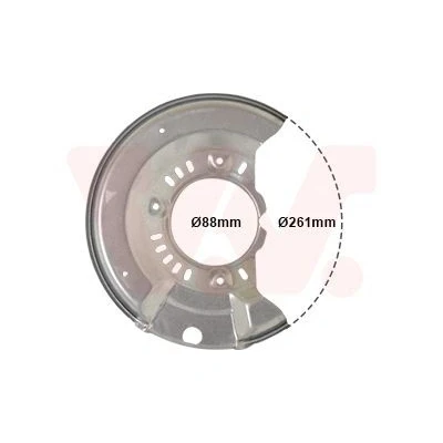 Billede af VAN WEZEL 5430371 Ankerplade venstre foraksel TOYOTA: Yaris I Hatchback