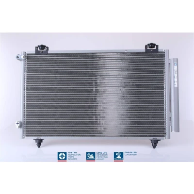 Billede af NISSENS 940299 Kondensator med tørrer Aluminium 650 R 134a TOYOTA: Corolla IX Station Wagon, Hatchback