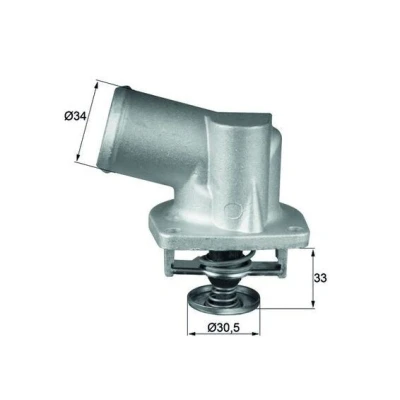Billede af MAHLE ORIGINAL TI 132 92D Termostat 92 med pakning OPEL: Vectra B Sedan, Astra F CC, Corsa Hatchback