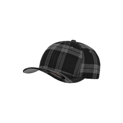 Billede af Flexfit Tartan Caps, Størrelse: L/XL, Black