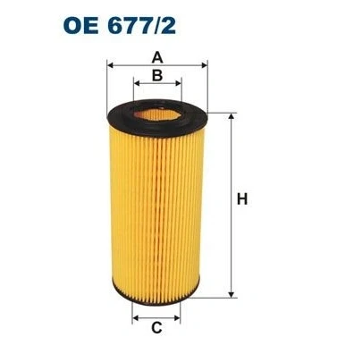 Billede af FILTRON OE 677/2 Oliefilter Filterindsats MERCEDES BENZ: G klasse SUV, SL Cabriolet, S Sedan