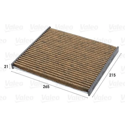 Billede af VALEO 701003 Kabinefilter Aktivkul filter med Polyphenol, anti skimmel virkning, antiallergisk virkning 215 265 21 CLIMFILTER SUPREME