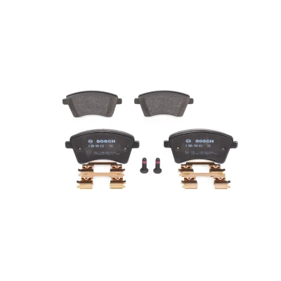 Billede af BOSCH 0 986 494 612 Bremseklodser Low Metallic med monteringsvejledning, anti knirke plade, skruer MERCEDES BENZ: Citan Van