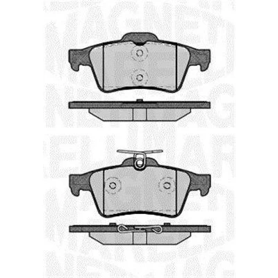 Billede af MAGNETI MARELLI 363916060243 Bremseklodser Ikke forberedt til slidindikator FORD: Focus 3 Turnier, KUGA 2, 2 Kombi, VOLVO: V40 Hatchback, V50