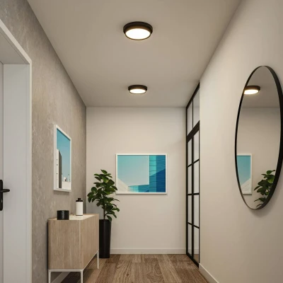 Billede af Paulmann Malik LED loftlampe, 3 step dim sort