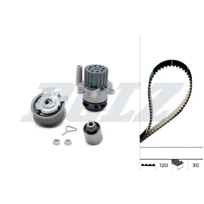 Billede af DOLZ KD054 Vandpumpe + Tandremssæt 120 VOLKSWAGEN: Polo IV Hatchback