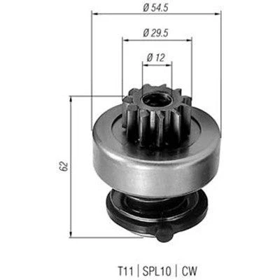 Billede af MAGNETI MARELLI 940113020217 Spidshjul, starter