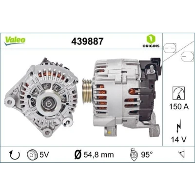 Billede af VALEO 439887 Generator 14V 150A TOYOTA: Avensis III Stationcar, Verso, RAV4 IV SUV