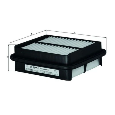 Billede af MAHLE ORIGINAL LX 1690 Luftfilter 60,5 164 181,5 Filterindsats SUZUKI: Liana Hatchback, Sedan