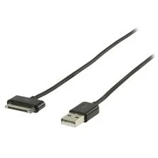 Billede af Opladerkabel Apple Stik 30 Pin USB A Han 2.00 m Sort